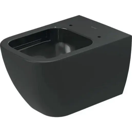Duravit Happy D.2 WC závěsné Rimless, antracitová matná 2222098900