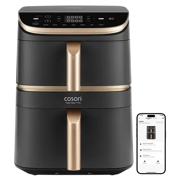 COSORI Turbo tower Pro chytrá horkovzdušná fritéza černá 10,8 l
