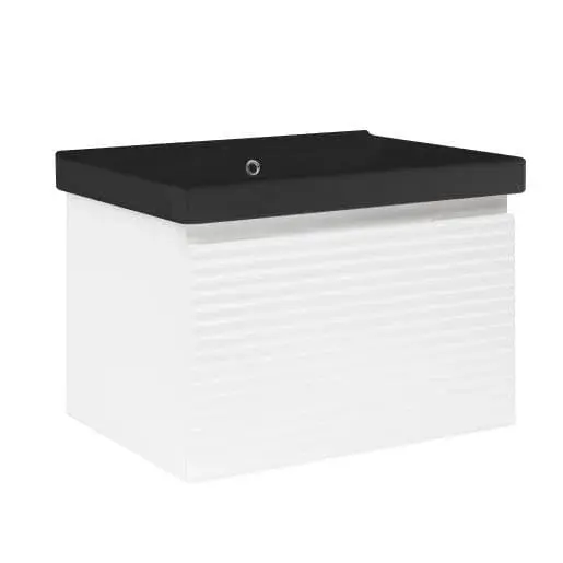 Kúpeľňová skrinka s umývadlom Naturel Savona 78x43x45 cm biela lesk SAVONA80BIU1B