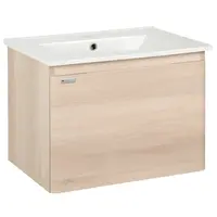 Kúpeľňová skrinka s umývadlom Naturel Ancona 60x45x46 cm akácie ANCONA260DV