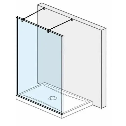 Jika Pure sprchová zástena walk-in 130 cm h2674210026681 6742.1.002.668.1