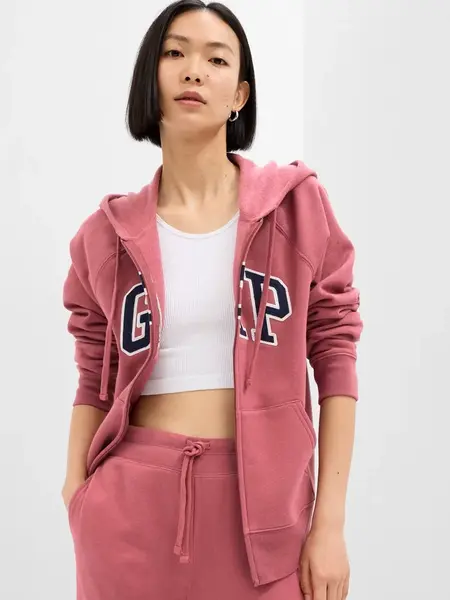 GAP Dámská Mikina na zip s logem 463503-32 Velikost: XXS
