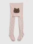 Ružové dievčenské bodkované pančuchové nohavice GAP