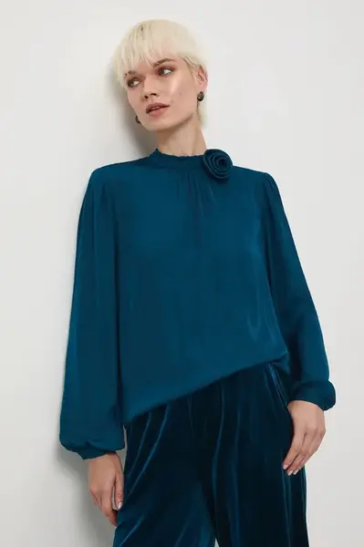 Halenka Medicine dámská, tyrkysová barva, hladká