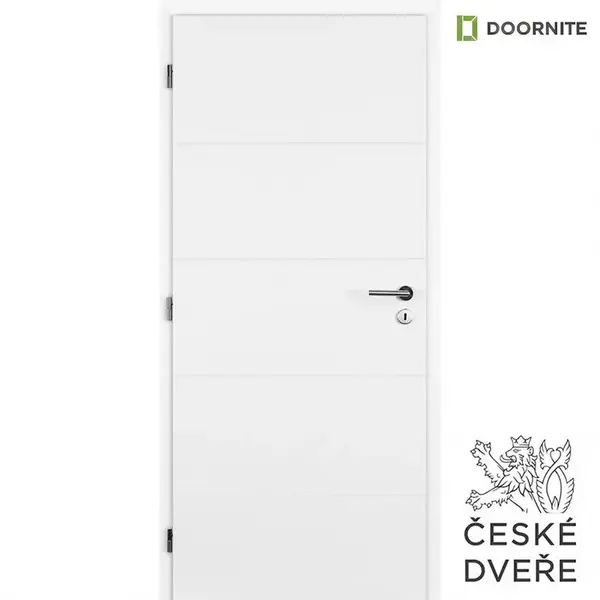 Interiérové dveře Quatro Plné Bílé 90L