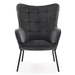 Kreslo Castel sivá/čierna