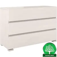 Komoda drevená buk 3s Skandica Vestre biely