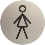 Označenie WC dámske inox