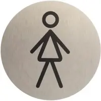 Označenie WC dámske inox