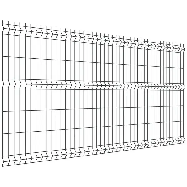 Plotový panel 3D 250x123 cm drát 4,0 mm - antracit