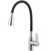 Dřezová baterie s flexibilní výpustí Rumba Black Duo