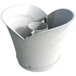 Květináč ke sloupu TULIPANO bílá