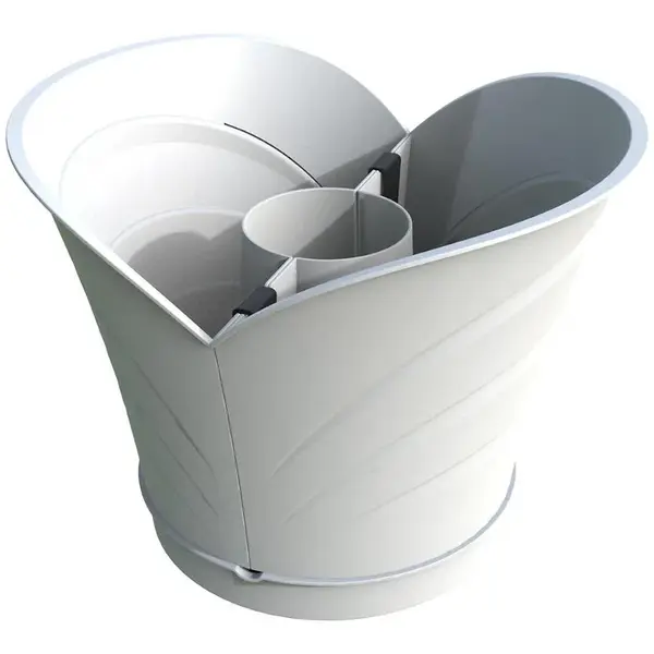 Květináč ke sloupu TULIPANO bílá