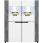 Skriňa Brando B04 Biela/Betón