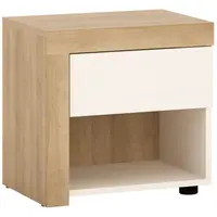 Nočný stolík Lyon Lyok03l 1s Dub Riviera Jasný/Biela