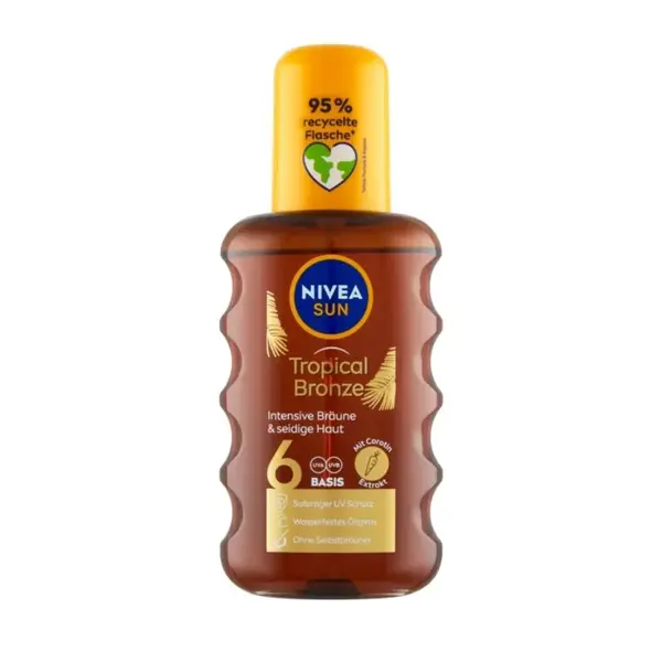 Nivea Sun olej na opalování ve spreji s karotenem SPF 6, 200 ml