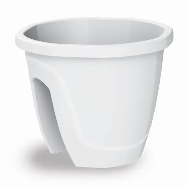 Kvetináč Nizza 30x30x24h 10lt Biely Npw-30