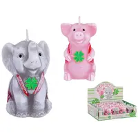 Sviečka Happiness šťastie zdobená 7,5 cm 70 g mom 20 ks