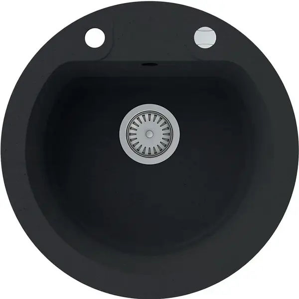 Granitový drez 1K 510x510 čierna