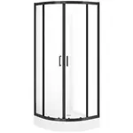 Sprchový kút polkruhový Brasco 80x80x190 black S168-003