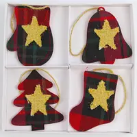 Vianočná dekorácia na zavesenie 10 cm mix 44367