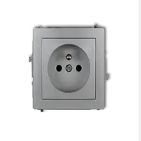 DGP-1Z Zásuvka jednoduchá s uzmenením grafitová