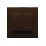 ŁP-7LS Konektor žalúzií s podsvietením hnedá