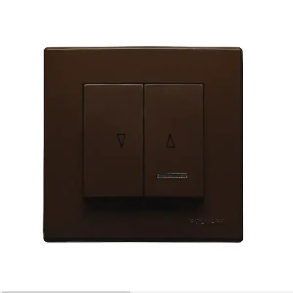 ŁP-7LS Konektor žalúzií s podsvietením hnedá