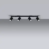 Stropné bodové svietidlo Merida 4L A-0459 čierna