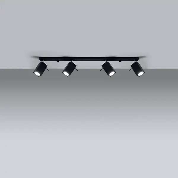 Stropné bodové svietidlo Merida 4L A-0459 čierna