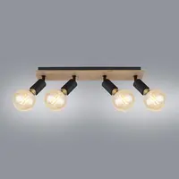 Stropné svietidlo 54008-4NH čierno-hnedé LS4