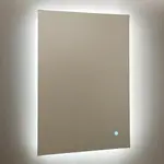 Kúpeľňové zrkadlo s LED osvetlením a dotykovým vypínačom 62 W 60x80 cm