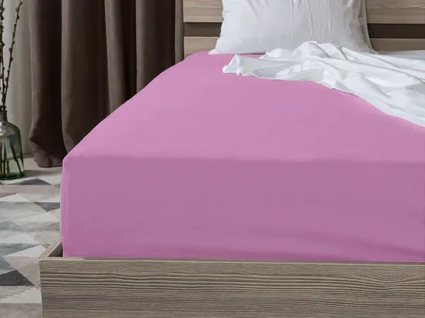 Jersey prostěradlo světle fialové 180 x 200 cm