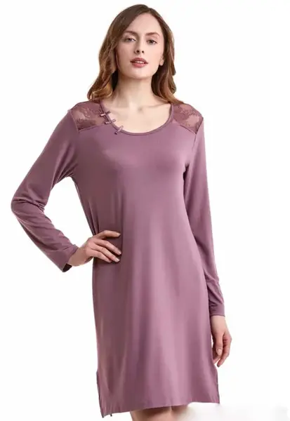 Dámská bambusová košilka ANNA XL Borůvková