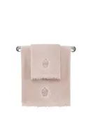 Osuška DESTAN s krajkou 85x150 cm Pudrová
