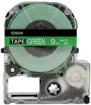 Epson LK-3GWV, SD9GW, 9mm x 9m, bílý tisk / zelený podklad, kompatibilní páska