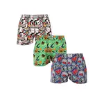 Styx 3PACK pánské trenky art klasická guma vícebarevné (3A15367) M