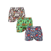 Styx 3PACK pánské trenky art klasická guma vícebarevné (3A15367) M