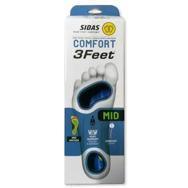 Sidas 3FEET COMFORT MID Vložky do bot, modrá, velikost