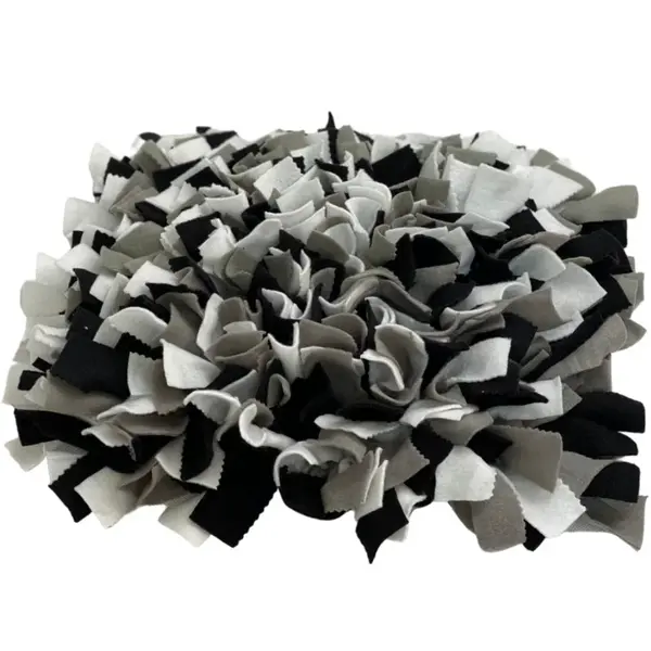 Čmuchacíkoberečky.cz® Čmuchací kobereček extra hustý ČERNO-BÍLO-ŠEDÝ 179/30X2