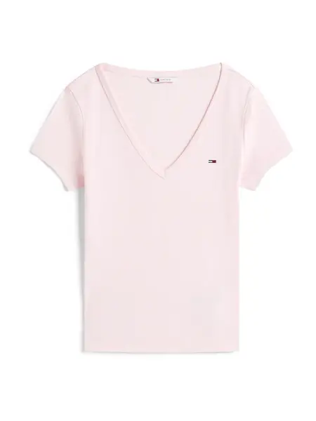 Tommy Jeans Tričko 'ESSENTIAL'  pastelovo ružová