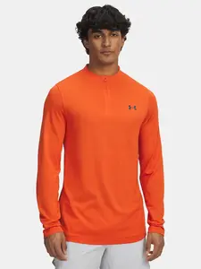 Men's Under Armour Vanish Elite Seamless 1/4 Zp-ORG T-Shirt - Men's
