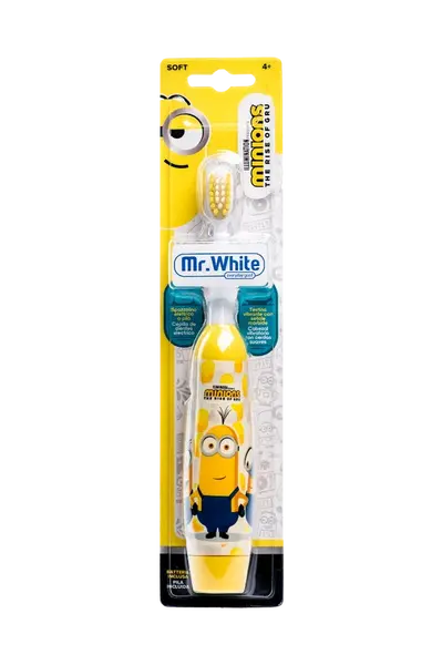 Mr. White Mimoň SOFT dětský zubní kartáček bateriový