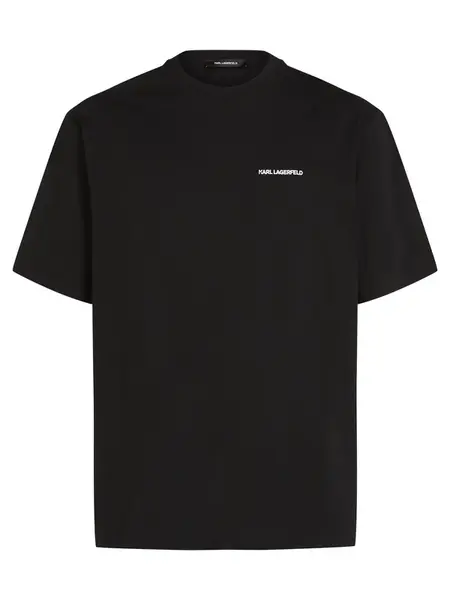 Karl Lagerfeld Tričko  čierna / biela