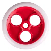 Přední kolečko Spartan 230x33mm pro koloběžku Jumbo 2 bez ložisek bílo-červená