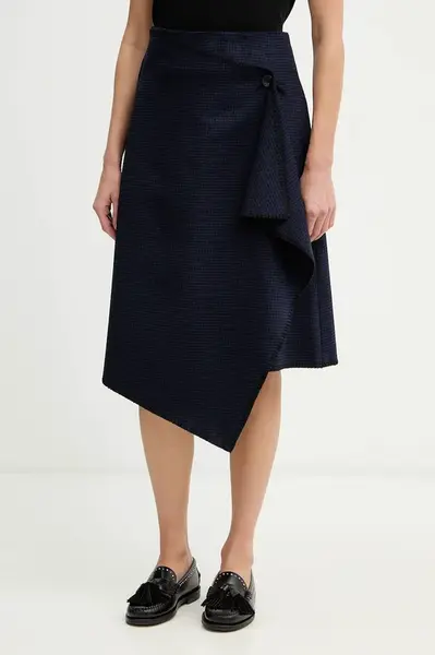 Sukně s příměsí vlny Sisley