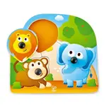 Hape Puzzle s úchytkami - Divoká příroda