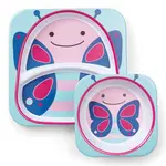 SKIP HOP Zoo Jídelní set melaminový Motýlek 6 m+