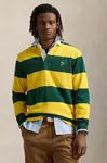 Tričko s dlouhým rukávem Polo Ralph Lauren Lsrugbym1 Long Sleeve zelená barva, 710979293