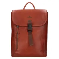 Kožený trendy batoh Mustang Manet - koňak